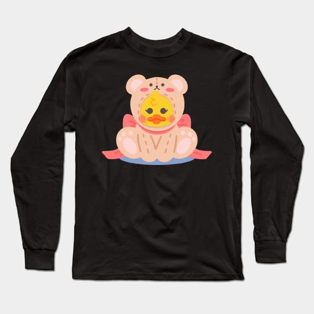 baby little duck Long Sleeve T-Shirt by kwang_zip